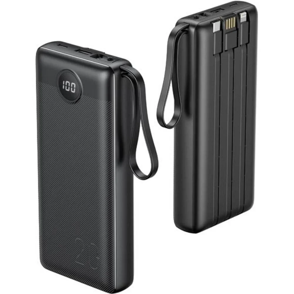 Portable Charger 20000mAh Built In Cables Fast Charging Power Bank for iPhone Sa